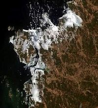 Satelliittikuva Björkön kärjestä;